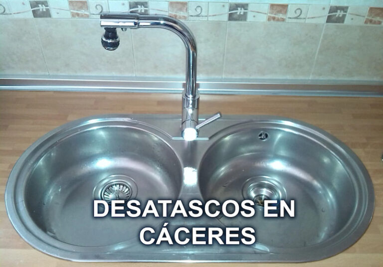 Expertos en desatrancos y desatascos en Cáceres: solucionamos atascos en fregaderos, inodoros, lavabos, bañeras, duchas, aseos y más.